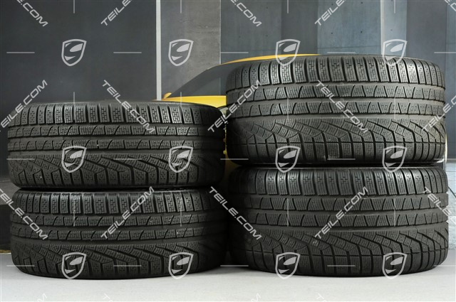19" Komplet kół zimowych Carrera, felgi 8,5J x 19 ET54 + 11J x 19 ET48 + NOWE opony zimowe 235/40 R19 + 295/35 R19, bez czujników ciśnienia