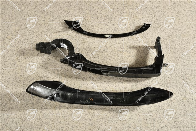 Türgriff, Keyless, Aluminium Paket Schwarz, L