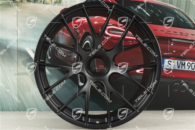 GT2RS / GT3RS Magnesium Felge, Zentralverschluss, 12,5J x 21 ET48, schwarz seidenmatt