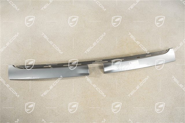 Zierleiste Heckklappe, komplett, Aluminium Paket, Rückfahrkamera