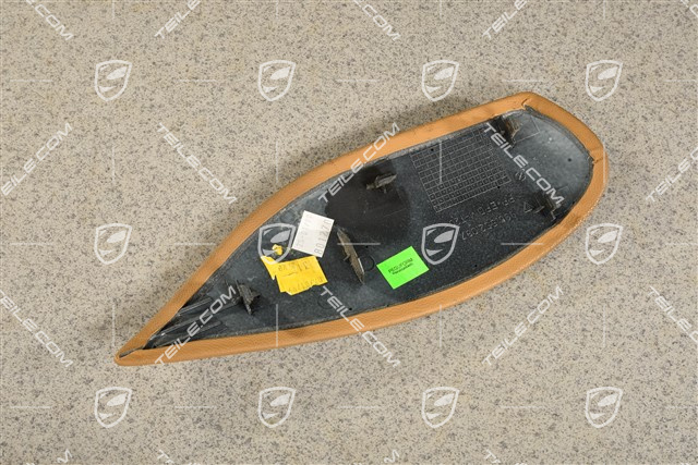 Osłona boczna tunelu środkowego, skóropodobna, beżowa, L