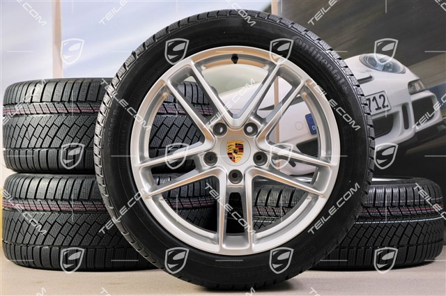 19-inch TURBO II winter wheel set, wheels 9J x 19 ET 60 + 10J x 19 ET61 + NEW tyres Continental, 255/45 R19+285/40 R19, without TPM