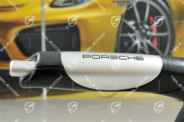 Rączka hamulca ręcznego, uszkodzona skóra (do obszycia)