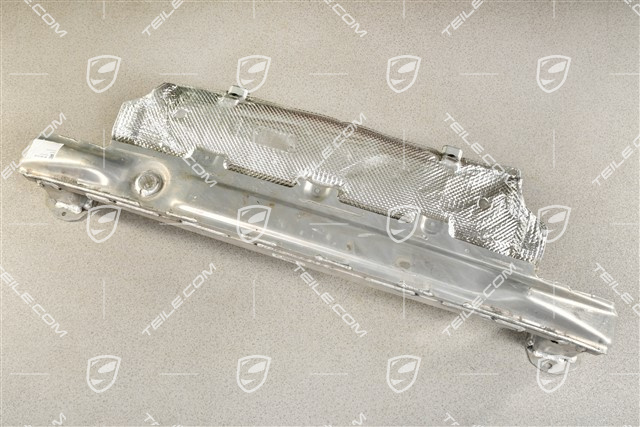 Bumper reinforcement rear with heat protection