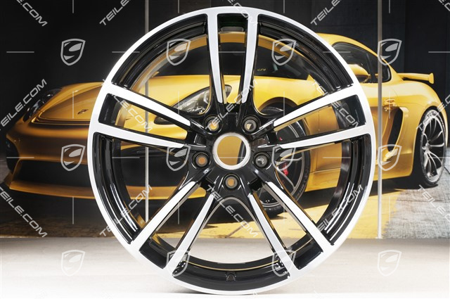 21-inch wheel rim, Cayenne Turbo, 11J x 21 ET58, black high gloss