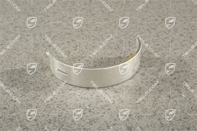 Crankshaft bearings, partial groove