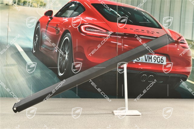 Listwa progowa, tylna, czarna satyna, R