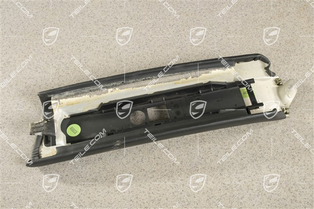 Tapicerka słupka-B, skóra, czarna, Coupe, R