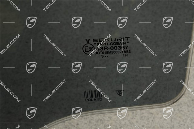 Szyba drzwi tylnych, metalizowana, L