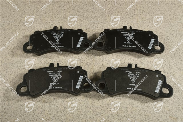 Bremsbeläge, Reparatursatz, VA, für Bremssattel Schwarz