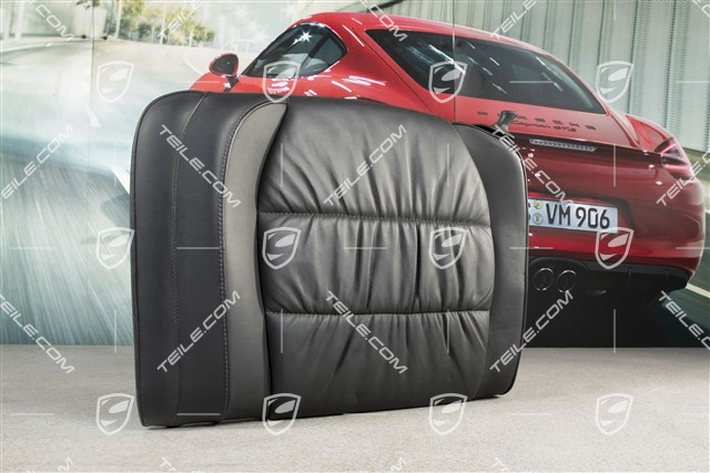 Notsitzrückenlehne, Raffleder, schwarz, Cabrio, L