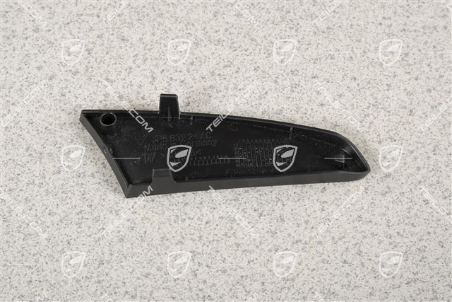 Abdeckblende, Innenbetaetigung / Innenbetätigung, Türverkleidung, hinten, Schwarz, L