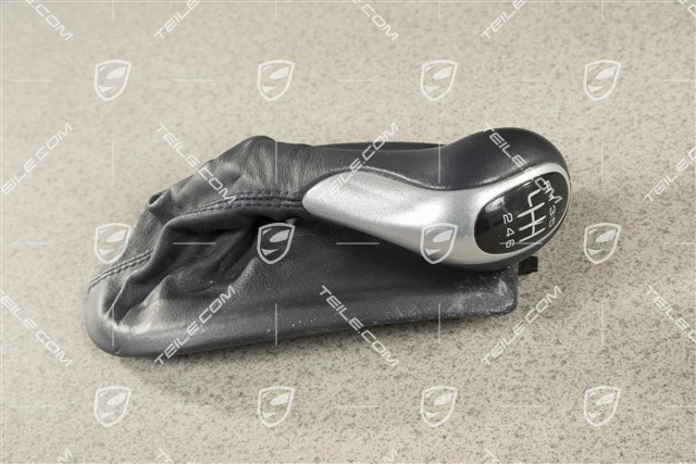 Schalthebelknopf, Sport-silver, Metropolblau, 6-Gang