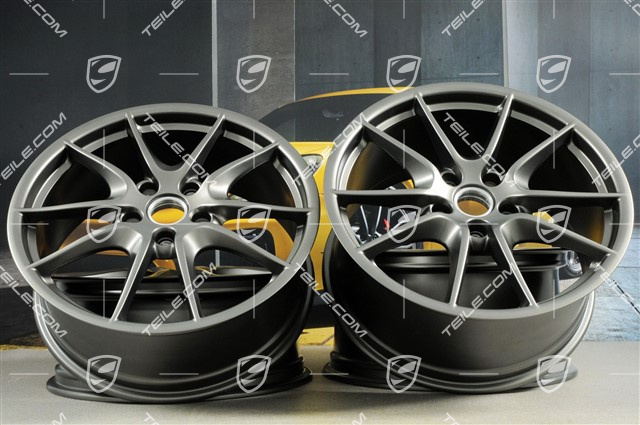 20" Felgensatz Carrera S III, 8J x 20 ET57 + 9,5J x 20 ET45, in Platinum