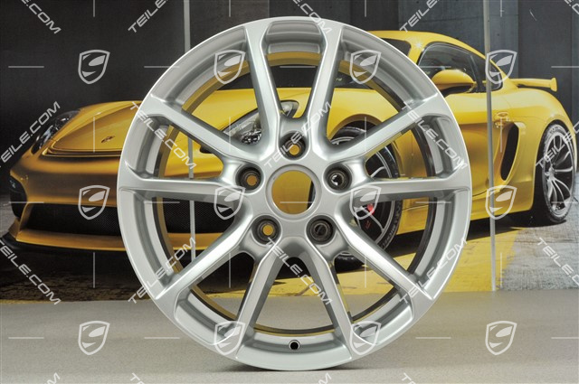 18'' Felgensatz Cayenne Facelift 2014->, 8J x 18 ET 53, Brilliantsilber