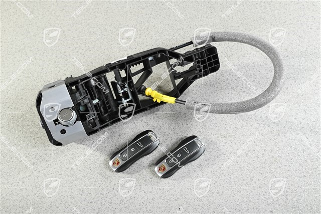 Lagerbuegel / Lagerbügel für Türgriff mit Schloss und Schlussel, Vorderrtür, R