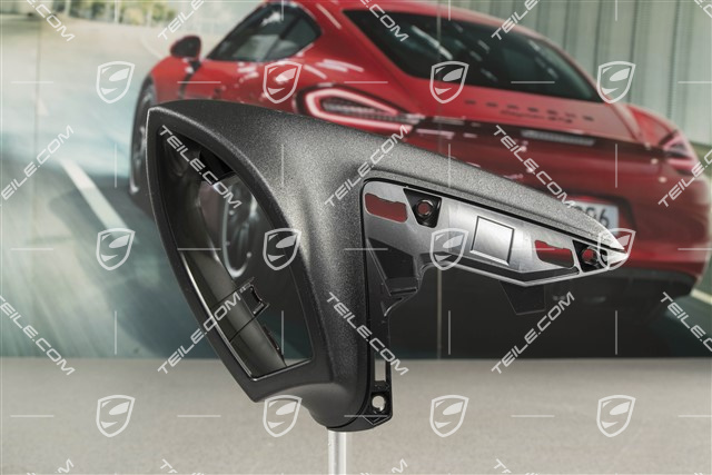 Osłona / obudowa dolna lusterka, czarny mat, L