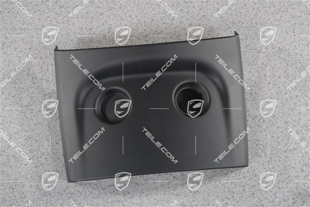 Console switch trim, 2-holes, Black