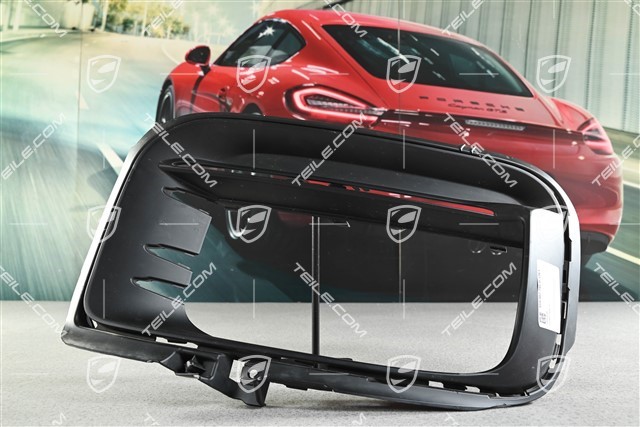 Turbo, Boczna kratka zderzaka przedniego, czarna satyna, L