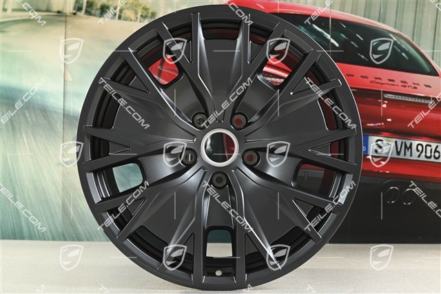20-inch Turbo S Aero Design wheel rim set, 9J x 20 ET54 + 11J x 20 ET60, in anthracite grey