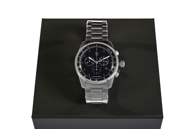 Heren Chronograph – Pepita, silber/schwarz, Limited Edition / 1.911 Stück