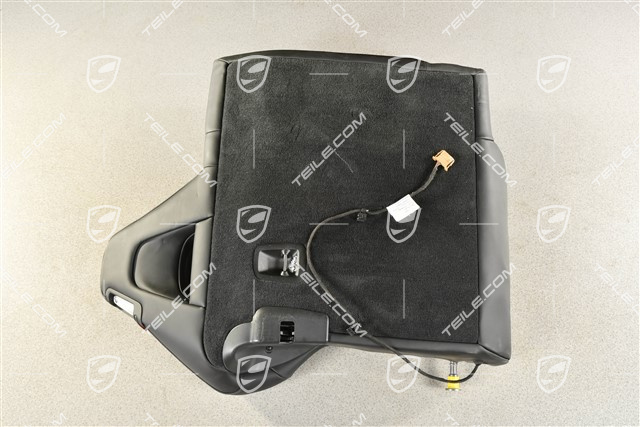 Backrest, armrest, leather/alcantara, GTS, black, L