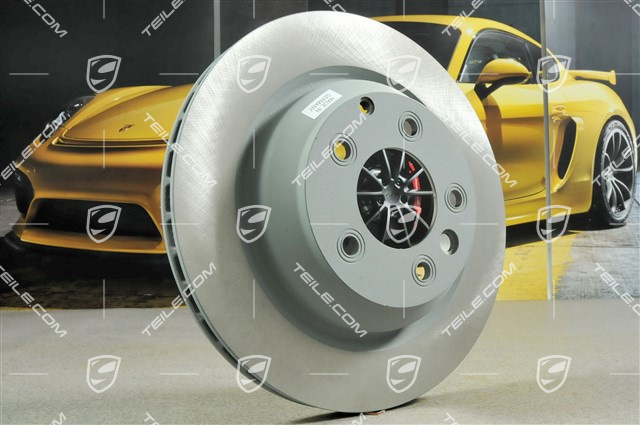 Brake disc, 18-inch, fixed calliper red lacquered, L=R