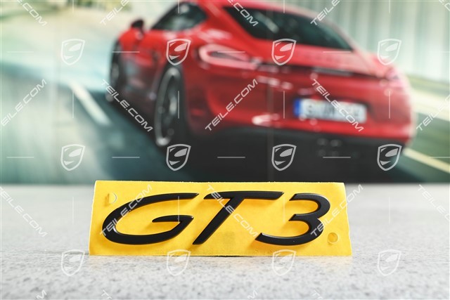 Emblemat / napis "GT3" czarny