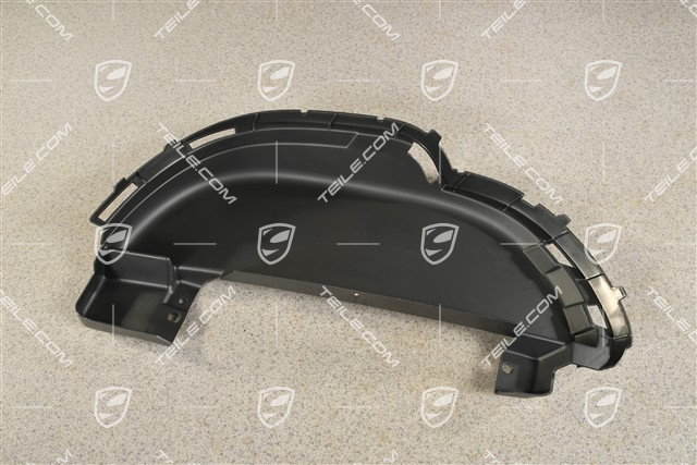 Air duct / guide / 3,0L Hybrid, Satin black, L