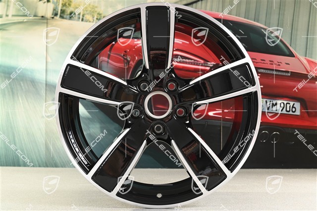 20" Komplet felg Carrera Sport, 8,5J x 20 ET49 + 11,5J x 20 ET56, czarny wysoki połysk