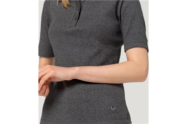 60Y 911 Women's Polo Shirt, Kollektion 60 Jahre 911, hellgraumelange, M