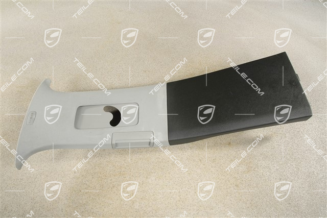 Tapicerka słupka-B, czarny, stalowoszary, L