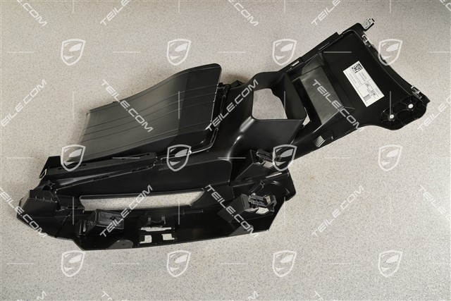 Retaining frame lateral, black, L