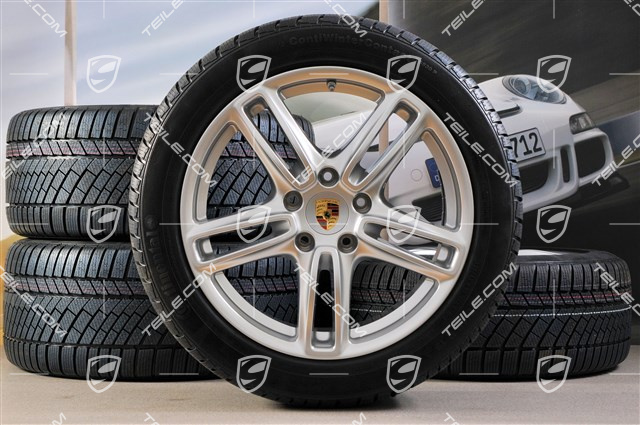 19-inch TURBO winter wheel set, wheels 9J x 19 ET 60 + 10J x 19 ET61 + tyres Continental 255/45 R19+285/40 R19, with TPM