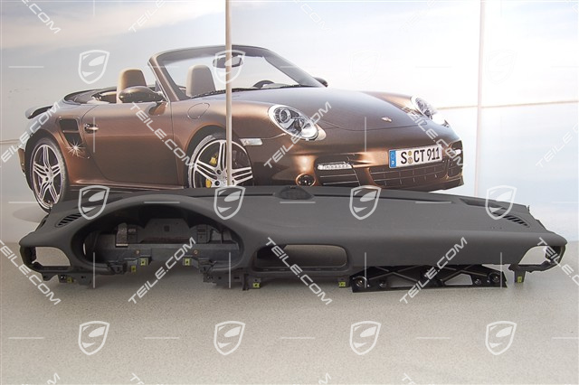 Konsola, część górna, skóropodobna, czarna Konsola, część górna, skóropodobna, czarna