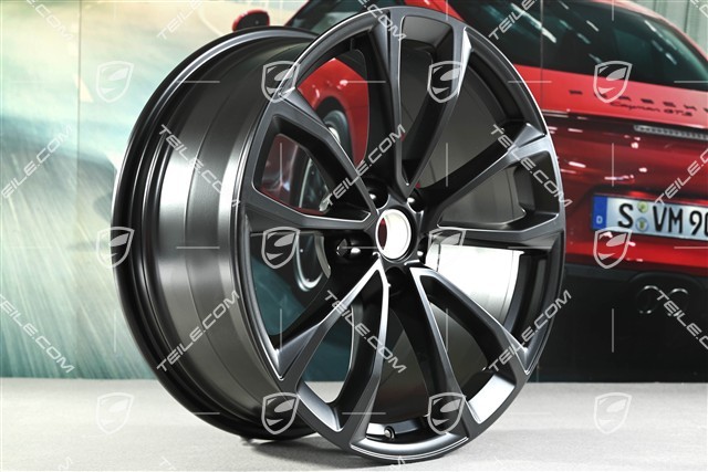 19" Felgensatz Macan Design, 8,5J x 19 ET21 + 9J x 19 ET21, schwarz seidenmatt