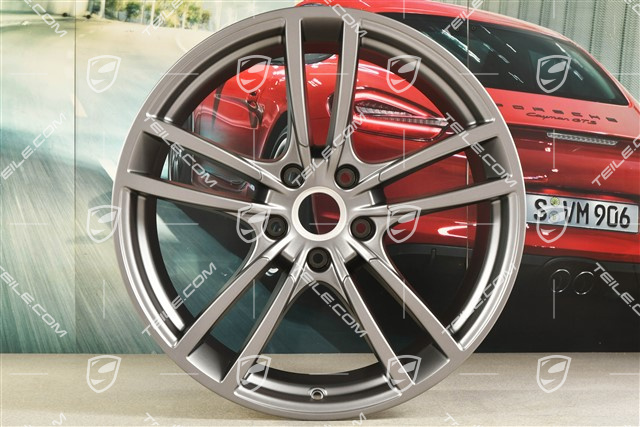 21" Felga Cayenne Turbo, 11J x 21 ET49, Platinum półmat satyna