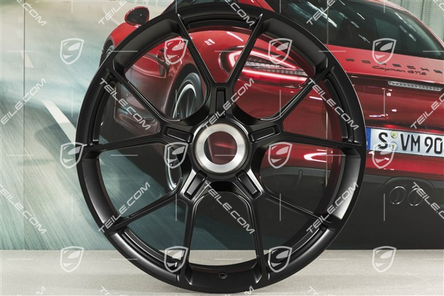 20"+21" GT3 Felgen Satz, 9,5J x 20 ET46 + 12J x 21 ET45, schwarz seidenmatt