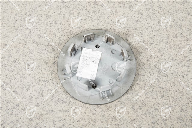 Hub cap, concave, coloured crest, black high gloss