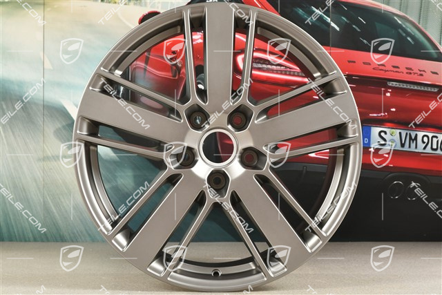 20-inch wheel rim Panamera Design 2, 9,5J x 20 ET71, Platinum satin-matt