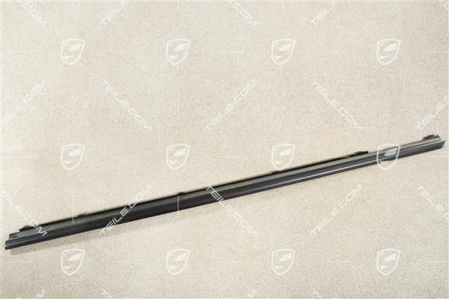 Moulding, Door channel, incl. sealing, front, Black, L