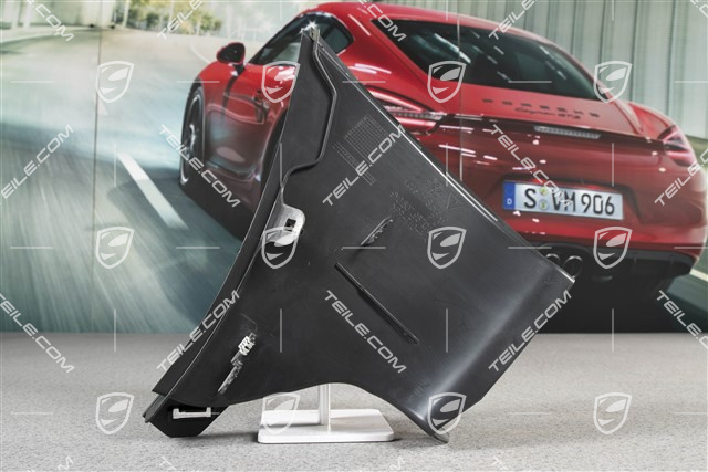 Air guide / duct, black matte, L