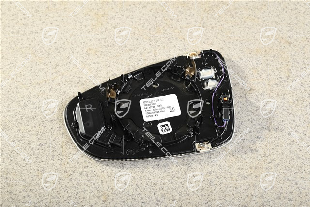 Szkło lusterka zewnętrznego, wypukłe, automatyczniue ściemniane, Asysten zmiany pasa ruchu, R