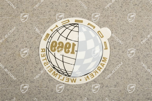 Naklejka, Porsche mistrz świata producentów 1969 w języku niemieckim