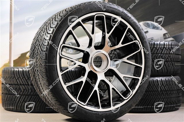 20" Turbo S Koła zimowe komplet do Turbo S, centralnie mocowane, felgi 8,5J x 20 ET51 + 11J x 20 ET59 + opony zimowe Michelin Pilot Alpin PA4 245/35 R20+295/30 R20, czujniki ciśnienia