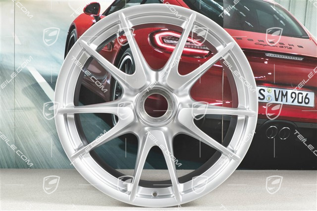 19" GT3 II Felgensatz, vorne 8,5J x 19 ET53 + hinten 12J x 19 ET63, silber