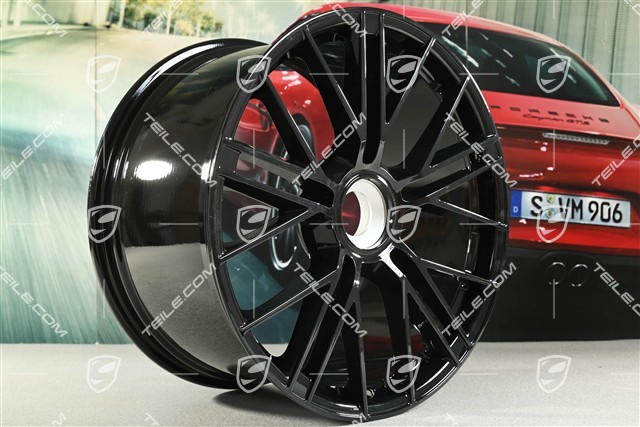 21" Felga Panamera Turbo S, 11,5J x 21 ET69, czarny wysoki połysk