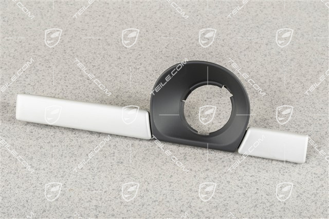 Blenda, Osłona stacyjki, Satynowe aluminium/Czarna