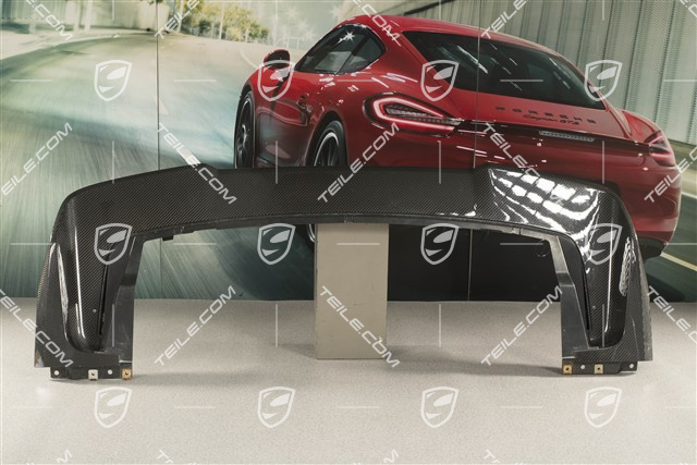 Turbo, Stoßstange, hinten, Untere Abdeckung / Diffusor, Carbon glanzend