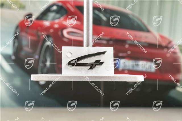 Schriftzug "4", Schwarz